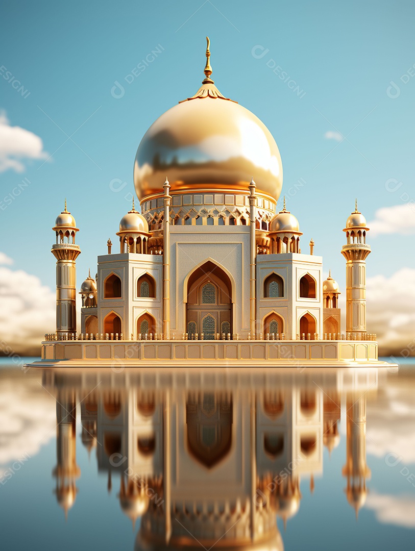 Bela mesquita islâmica