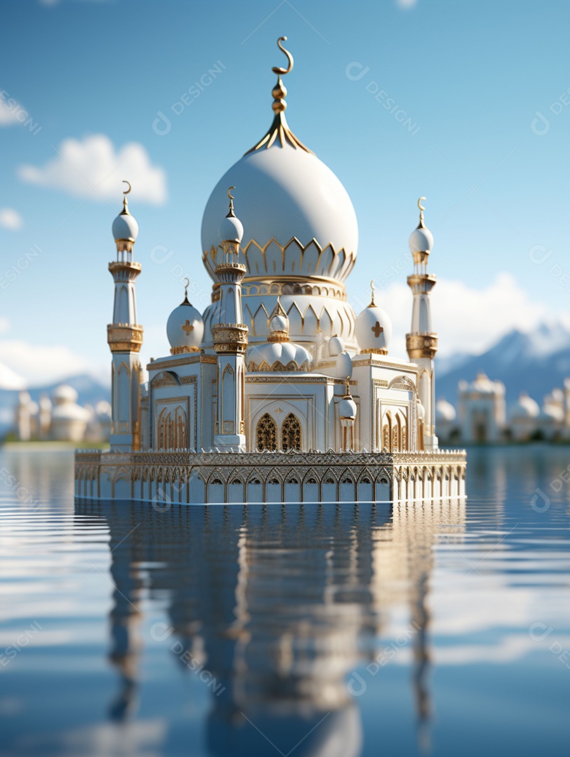 Bela mesquita islâmica