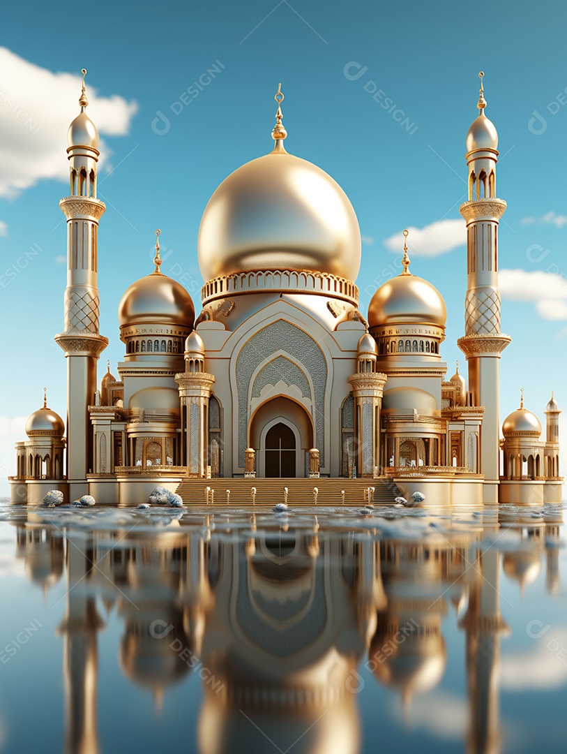 Bela mesquita islâmica