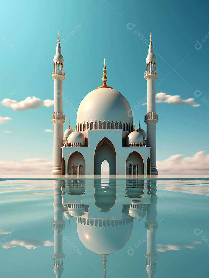 Bela mesquita islâmica