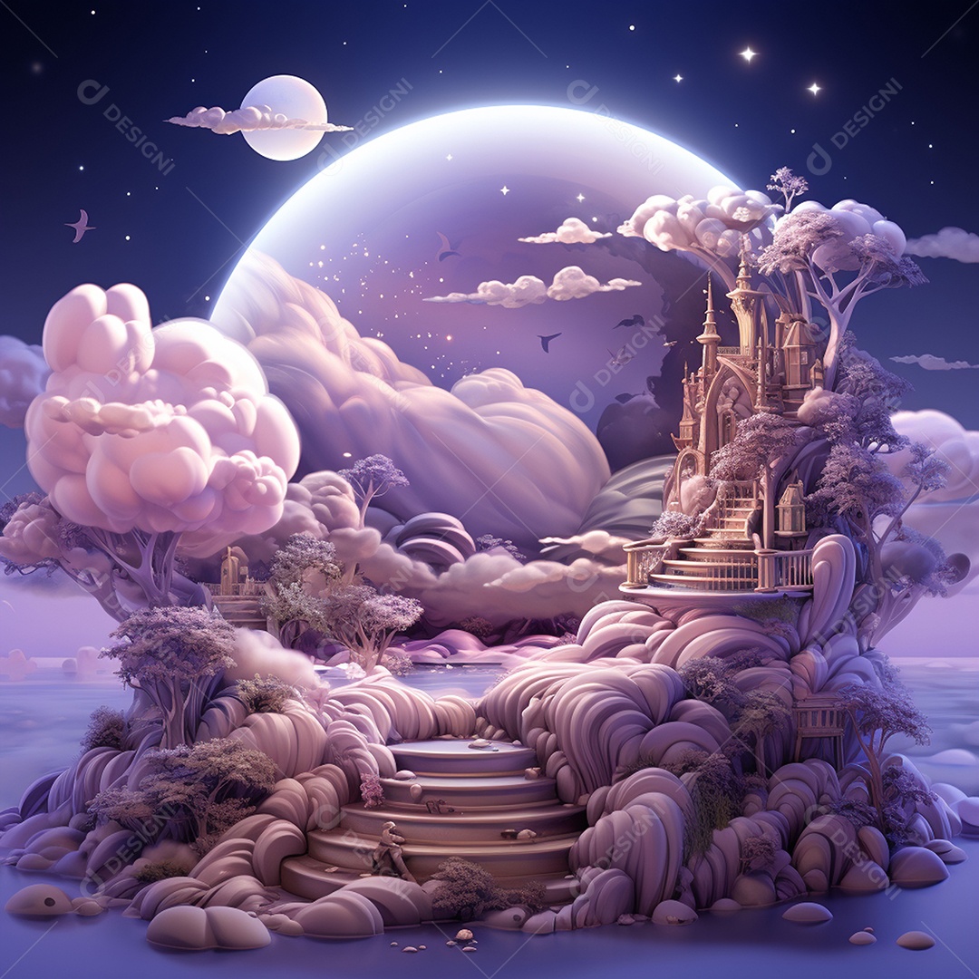 Ilustração isométrica 3D sono e descanso felizes