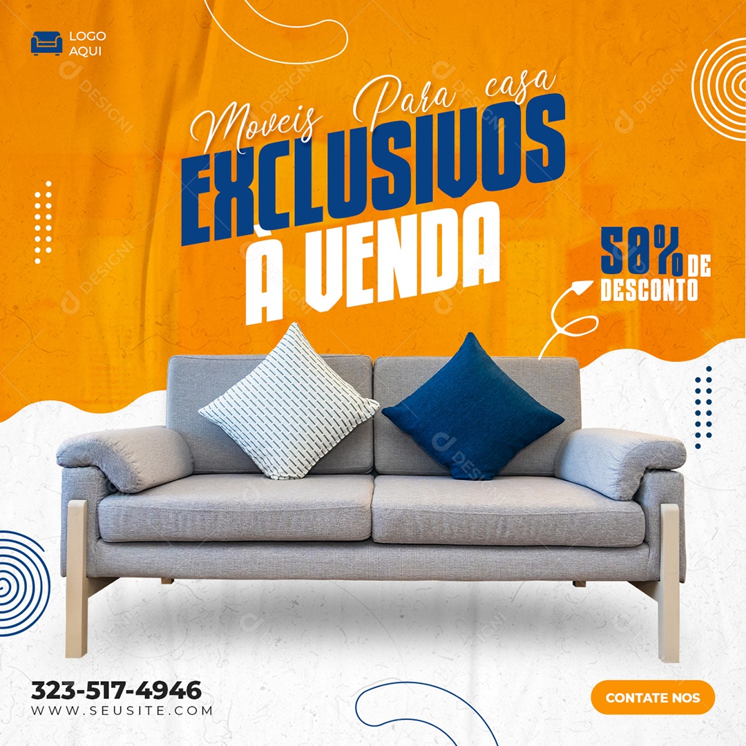 Social Media Móveis Para Casa Exclusivos PSD Editável