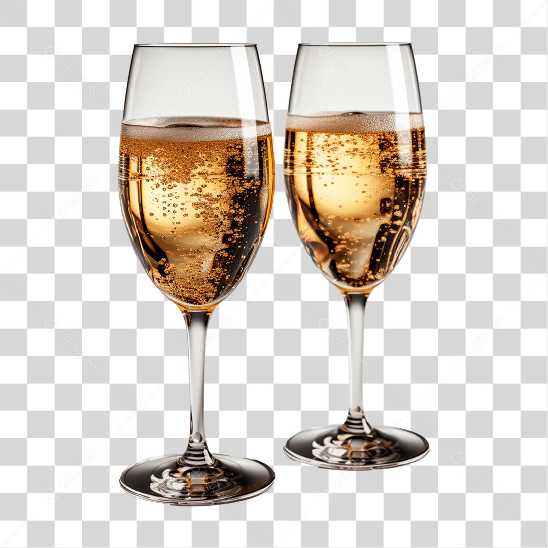 Taças de Champanhe PNG Transparente