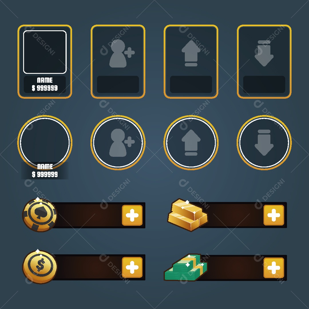 Ícones de Jogos de Cassino Ilustração Vetor EPS