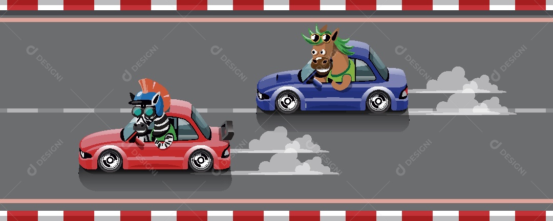 Animais Pilotos Ilustrações Vetor EPS