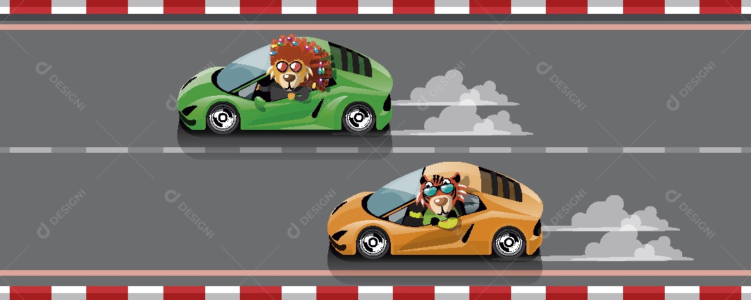 Animais Pilotos Ilustrações Vetor EPS