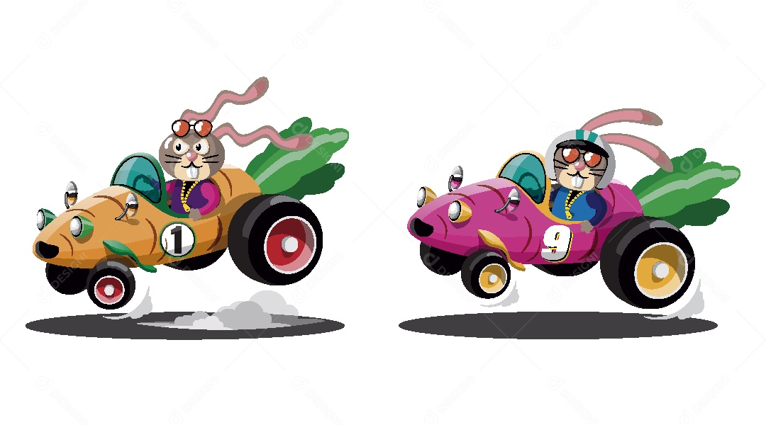 Animais Pilotos Ilustrações Vetor EPS