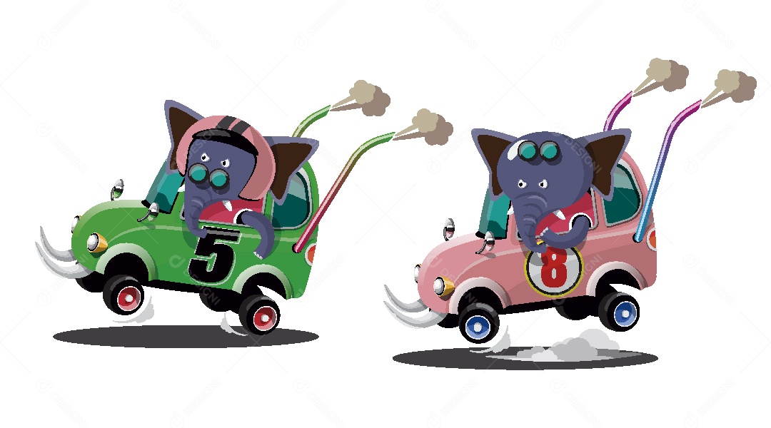 Animais Pilotos Ilustrações Vetor EPS