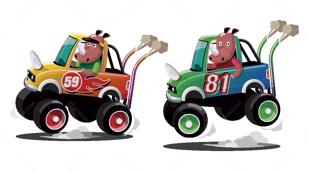 Animais Pilotos Ilustrações Vetor EPS