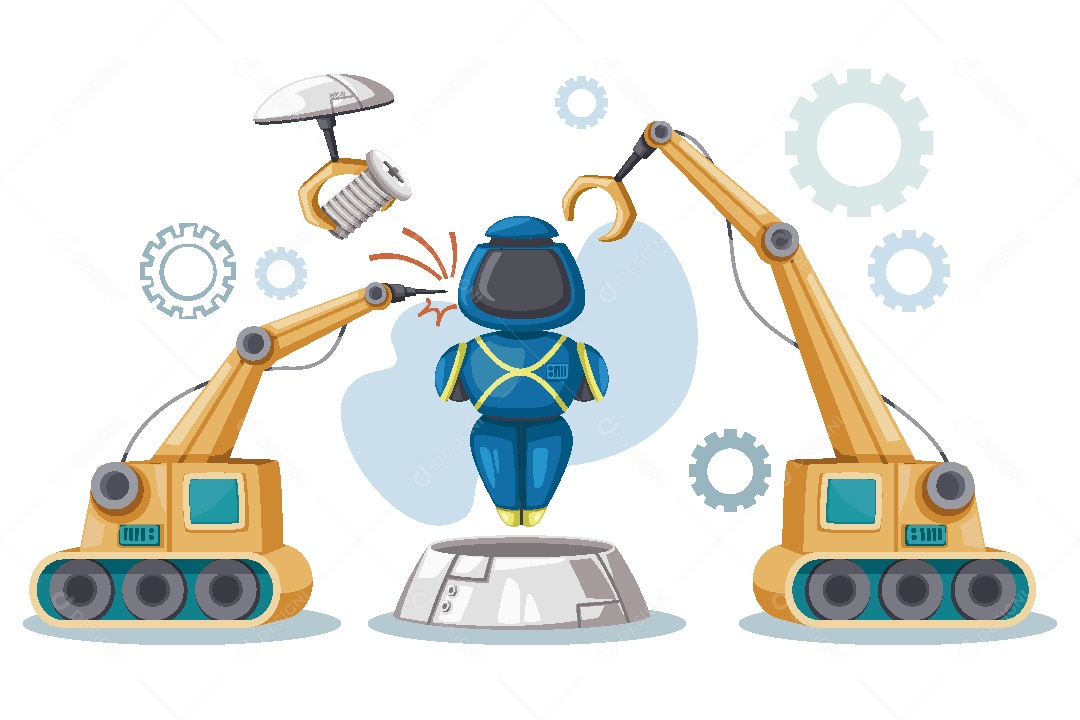 Robô Ilustração Vetor EPS