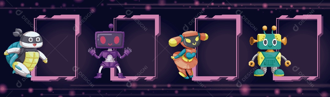 Robô Ilustração Vetor EPS