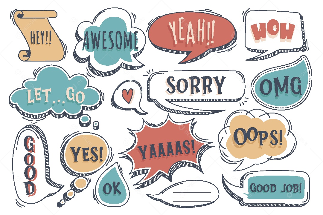 Conjunto de Caixa de Texto Ilustração Vetor EPS