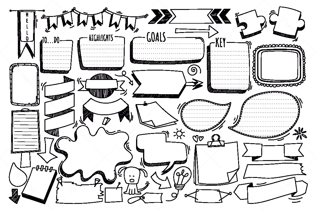 Conjunto de Caixa de Texto Ilustração Vetor EPS