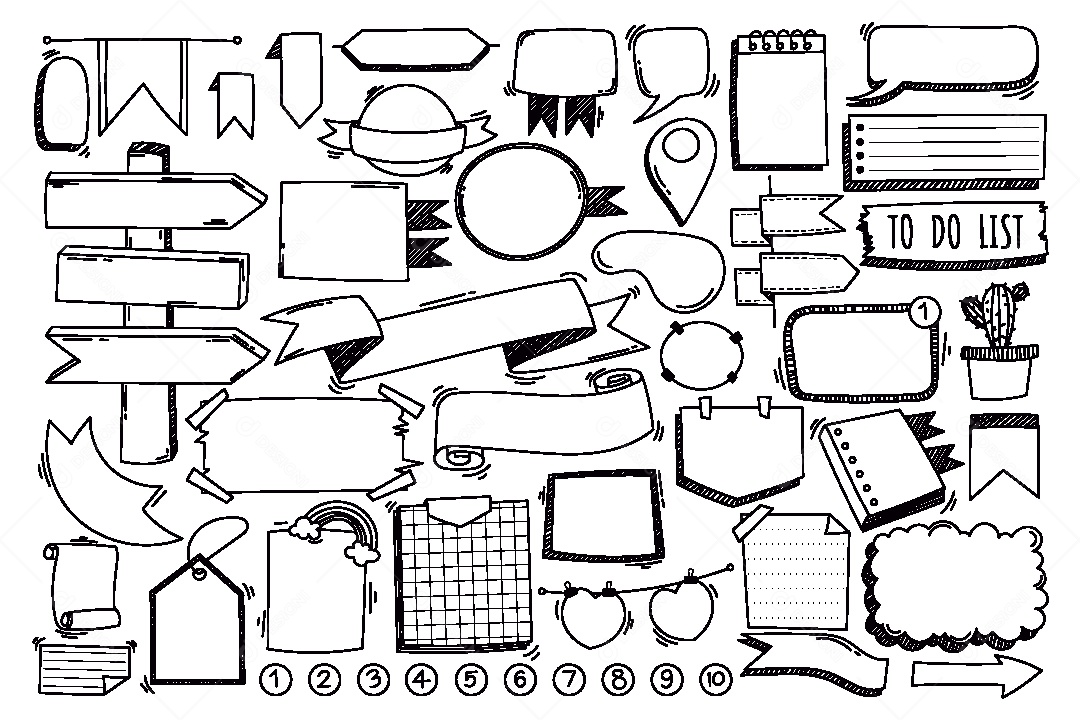 Conjunto de Caixa de Texto Ilustração Vetor EPS