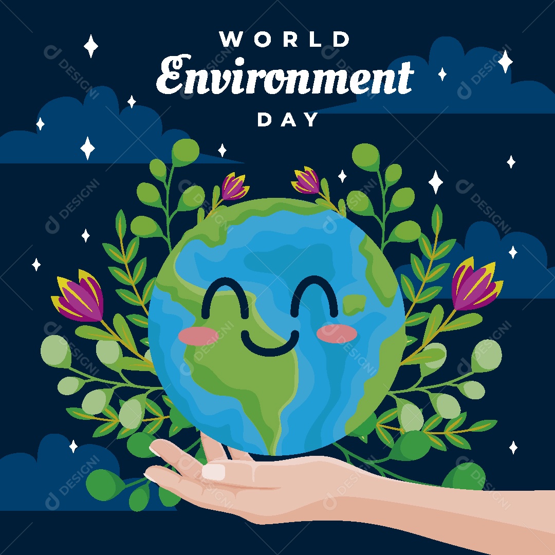 Dia Mundial do Meio Ambiente Ilustrações Vetor EPS