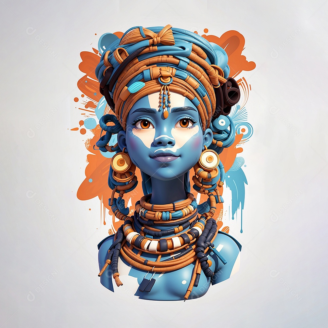 Imagem do mês da história negra com pessoas cultura africana IA generativa