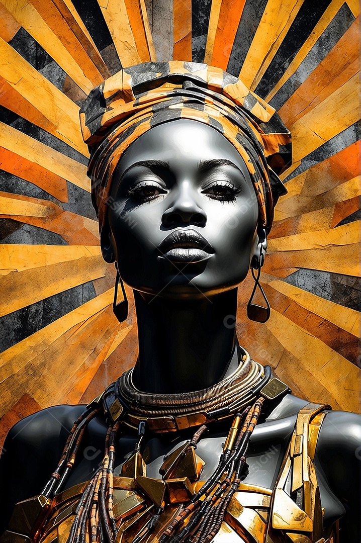 Imagem do mês da história negra com pessoas cultura africana IA generativa