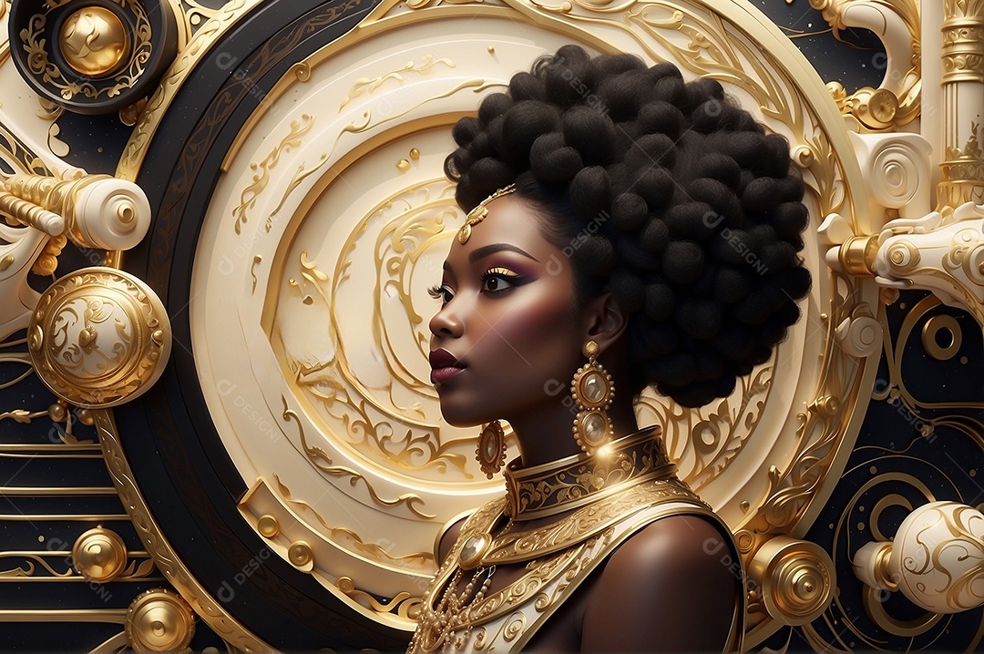 Imagem do mês da história negra com pessoas cultura africana IA generativa