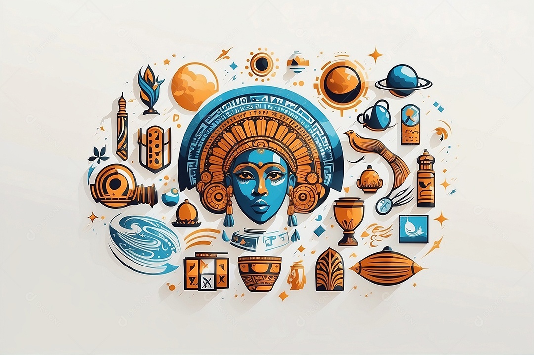 Imagem do mês da história negra com pessoas cultura africana IA generativa