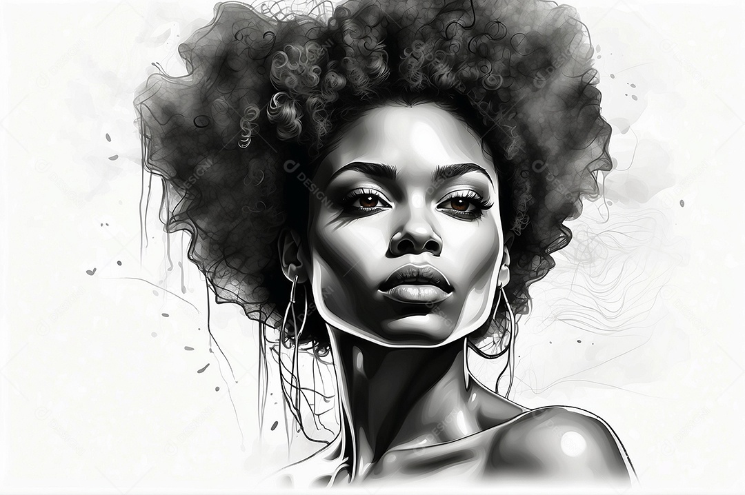 Imagem do mês da história negra com pessoas cultura africana IA generativa