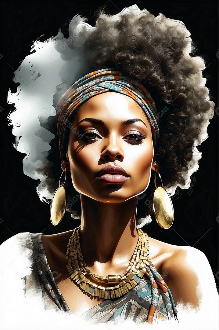 Imagem do mês da história negra com pessoas cultura africana IA generativa