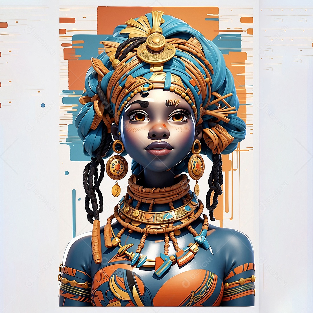 Imagem do mês da história negra com pessoas cultura africana IA generativa