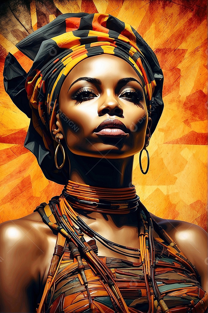 Imagem do mês da história negra com pessoas cultura africana IA generativa