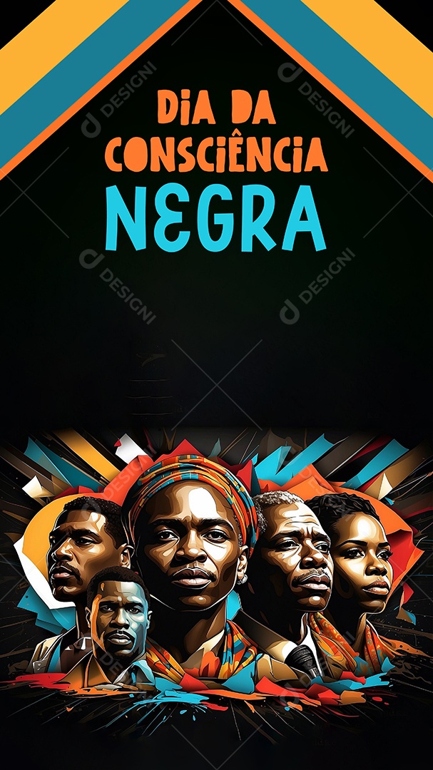 Imagem do mês da história negra com pessoas cultura africana IA generativa