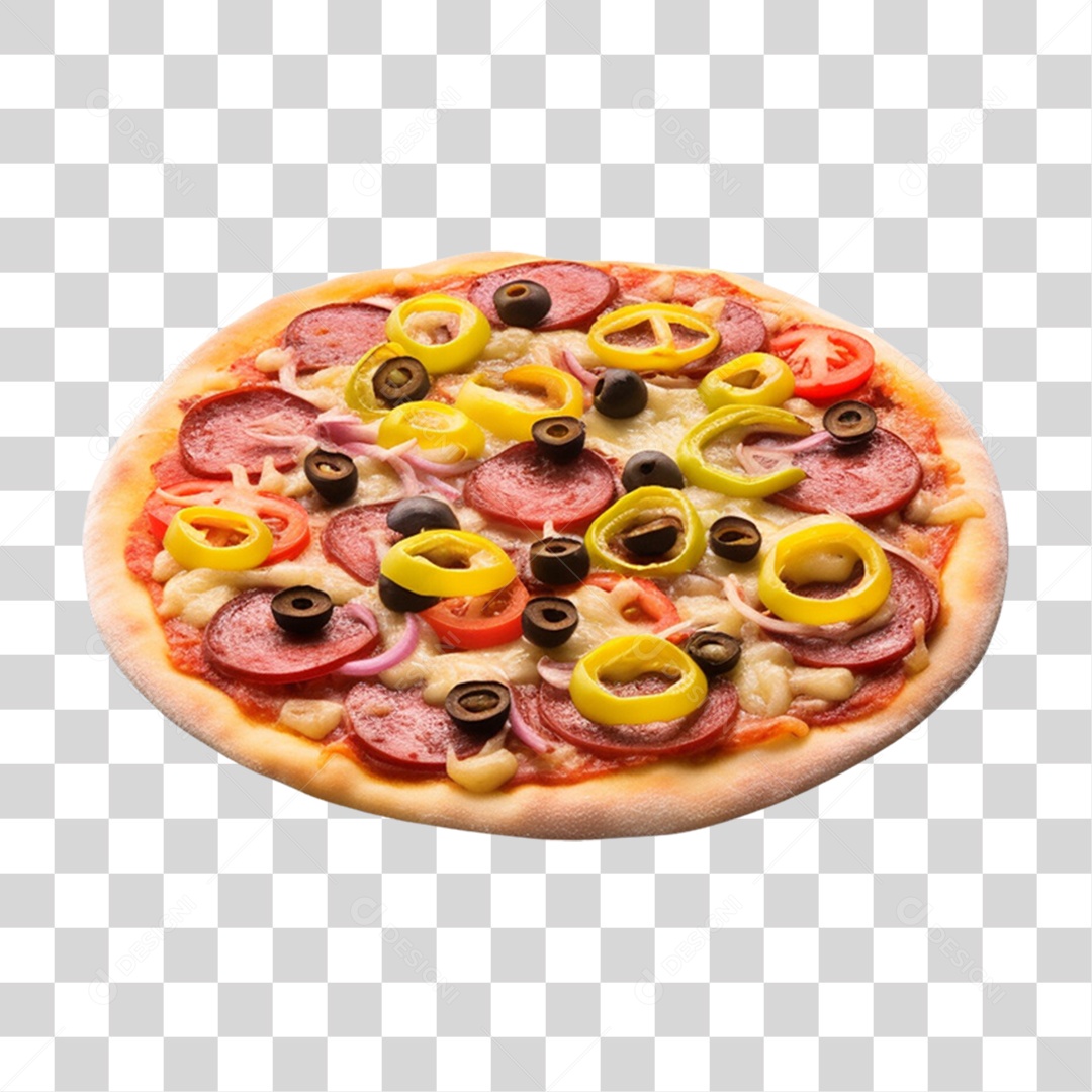 Pizza Vários Sabores PNG Transparente