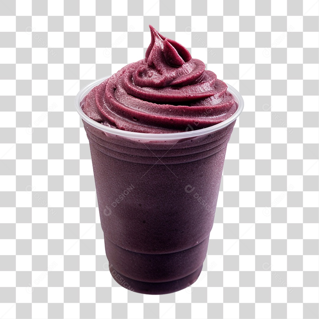 Copo de Açaí PNG Transparente