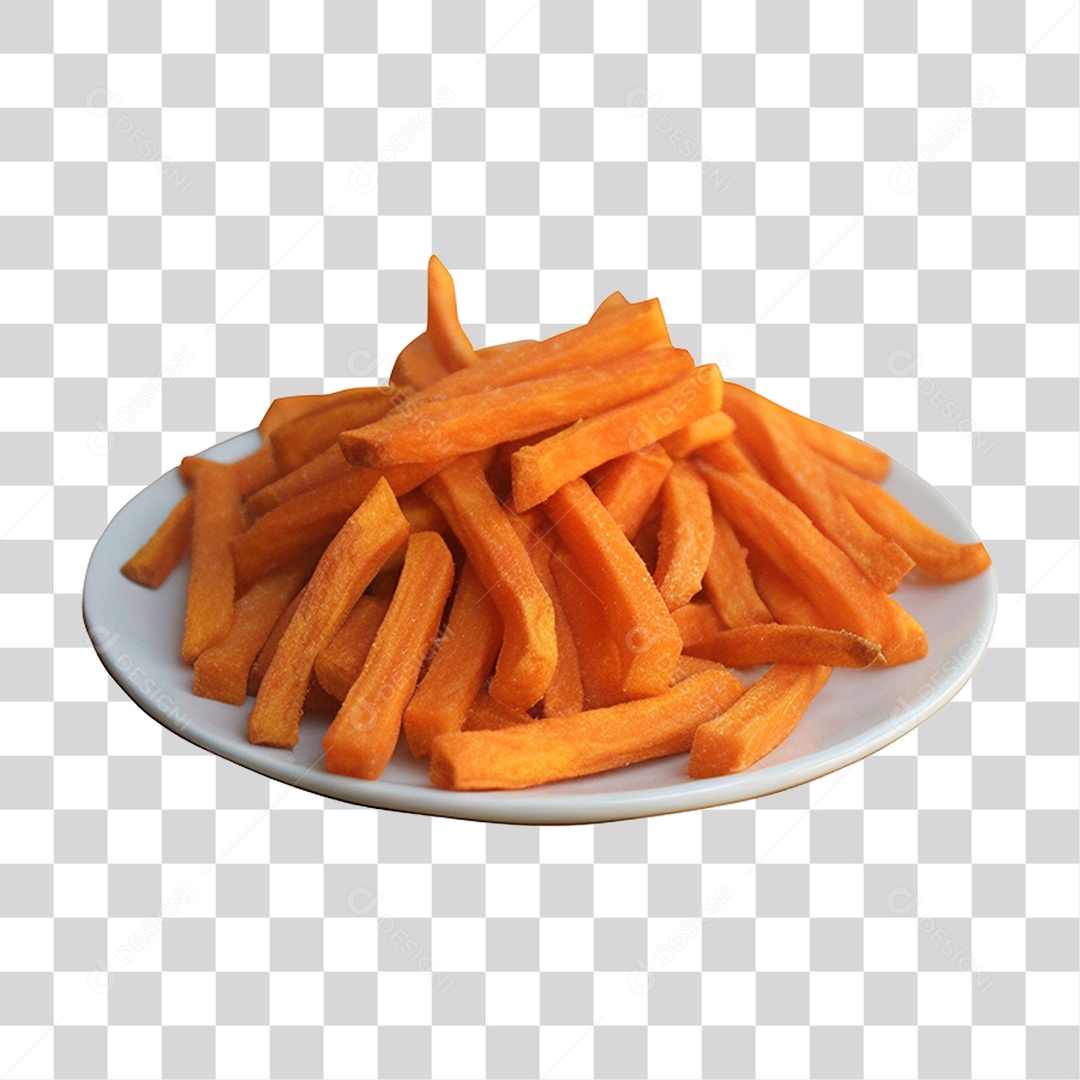 Porção de Batata Frita PNG Transparente