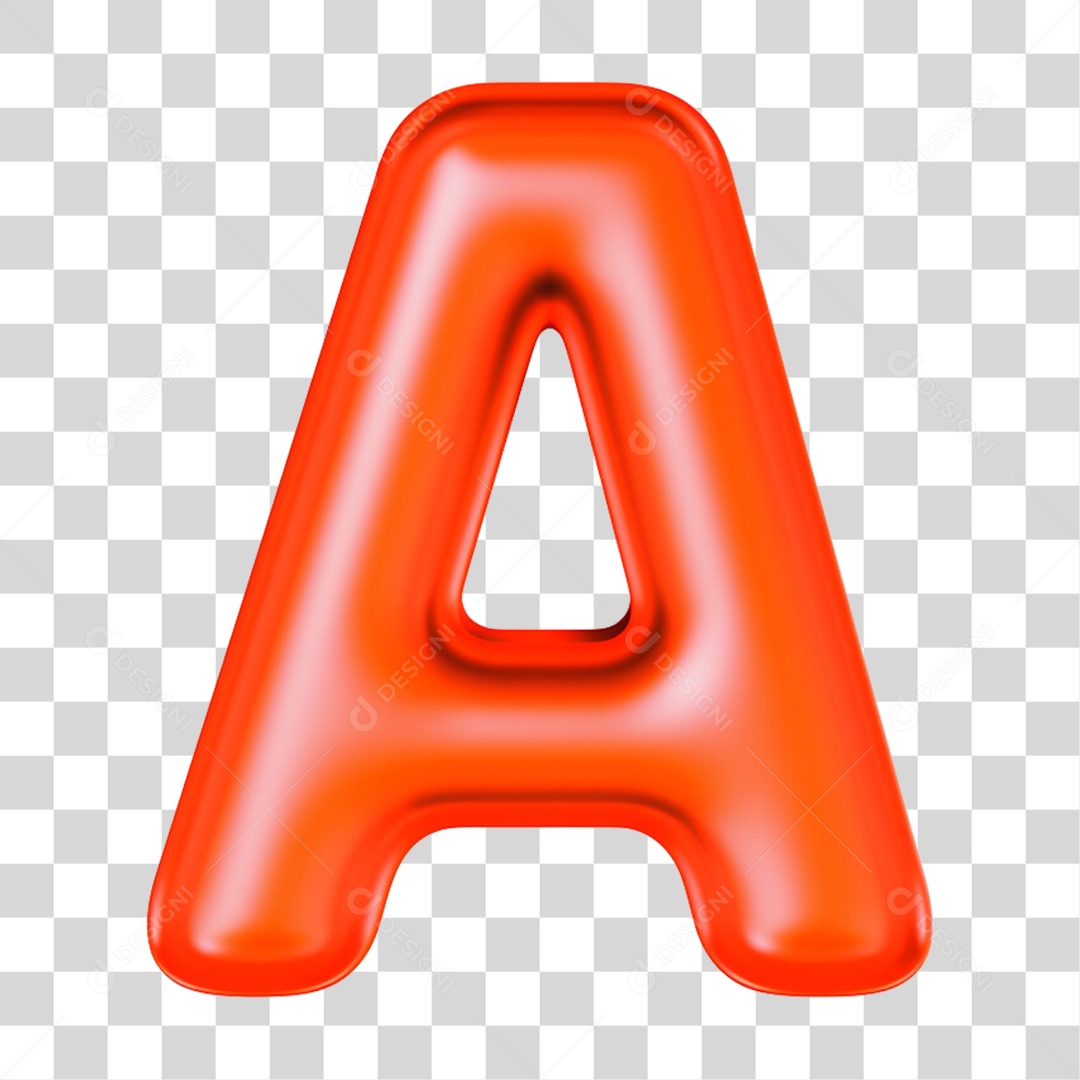 Letra A Maiúscula Elemento 3D Do Alfabeto Para Composição PNG Transparente