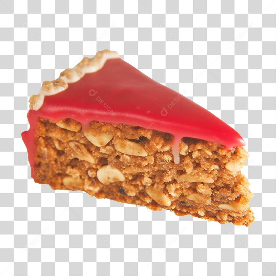 Bolo Confeitado com Cobertura PNG Transparente