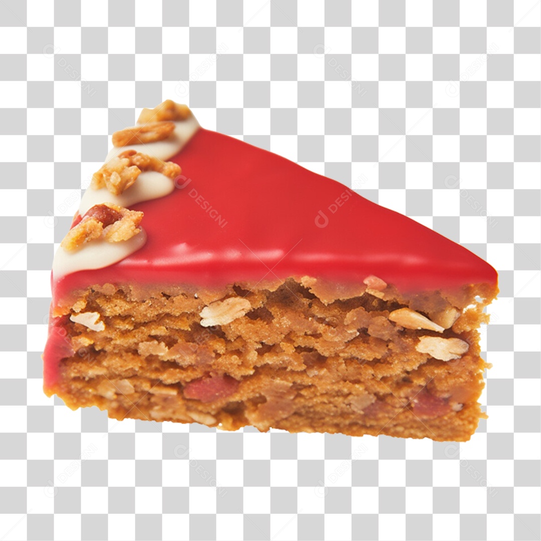 Bolo Confeitado com Cobertura PNG Transparente