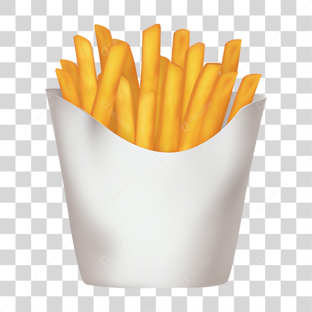 Porção de Batatas PNG Transparente