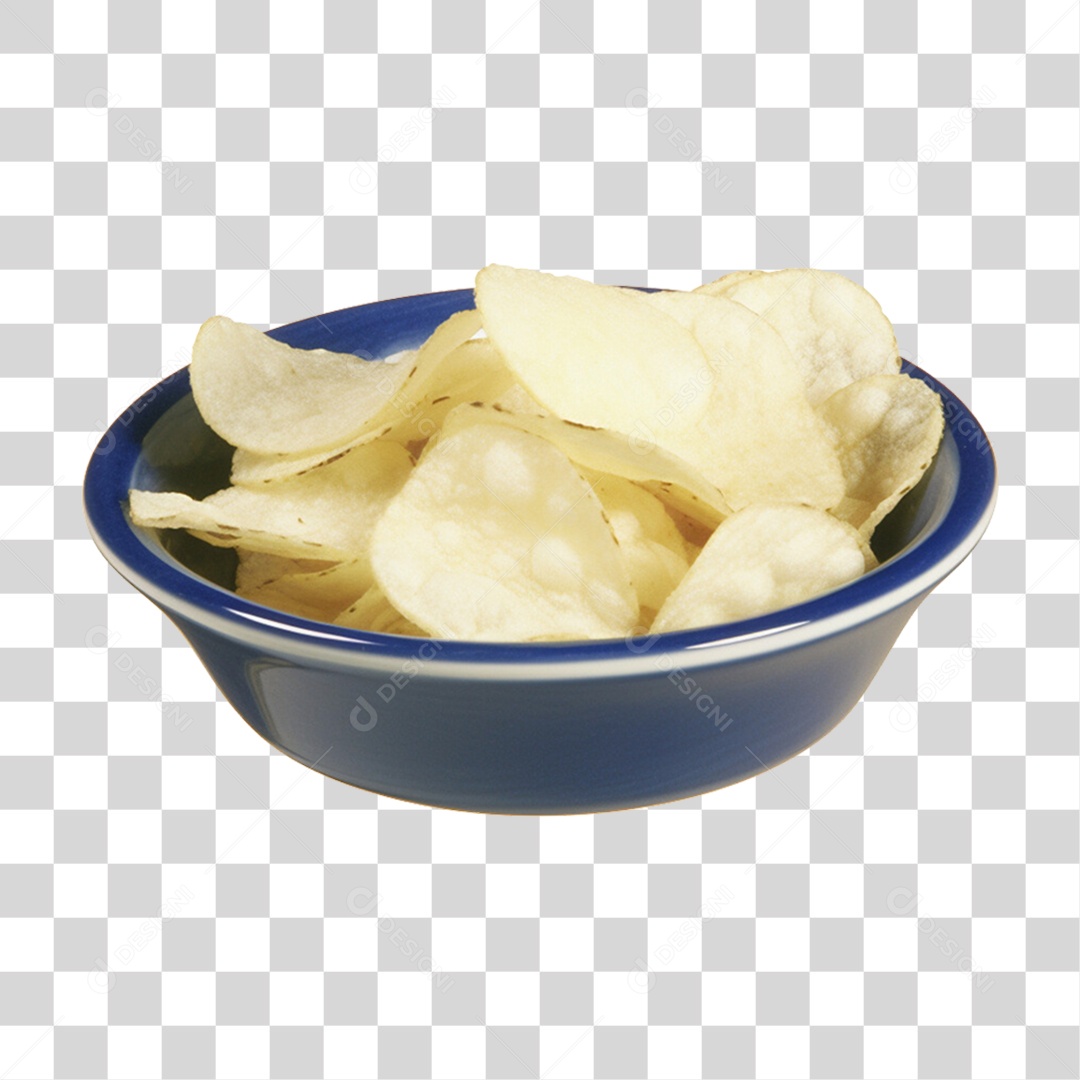 Porção de Batatas com Frango Frito PNG Transparente