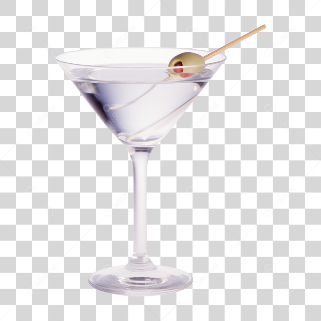 Copo de Bebida Alcoólica PNG Transparente