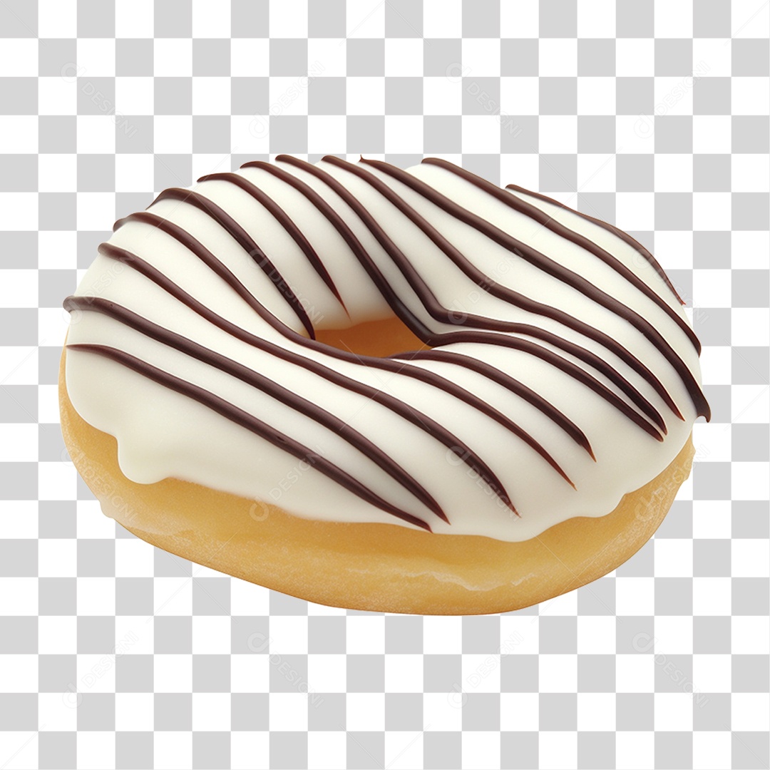 Rosca Donuts com Cobertura Doce PNG Transparente