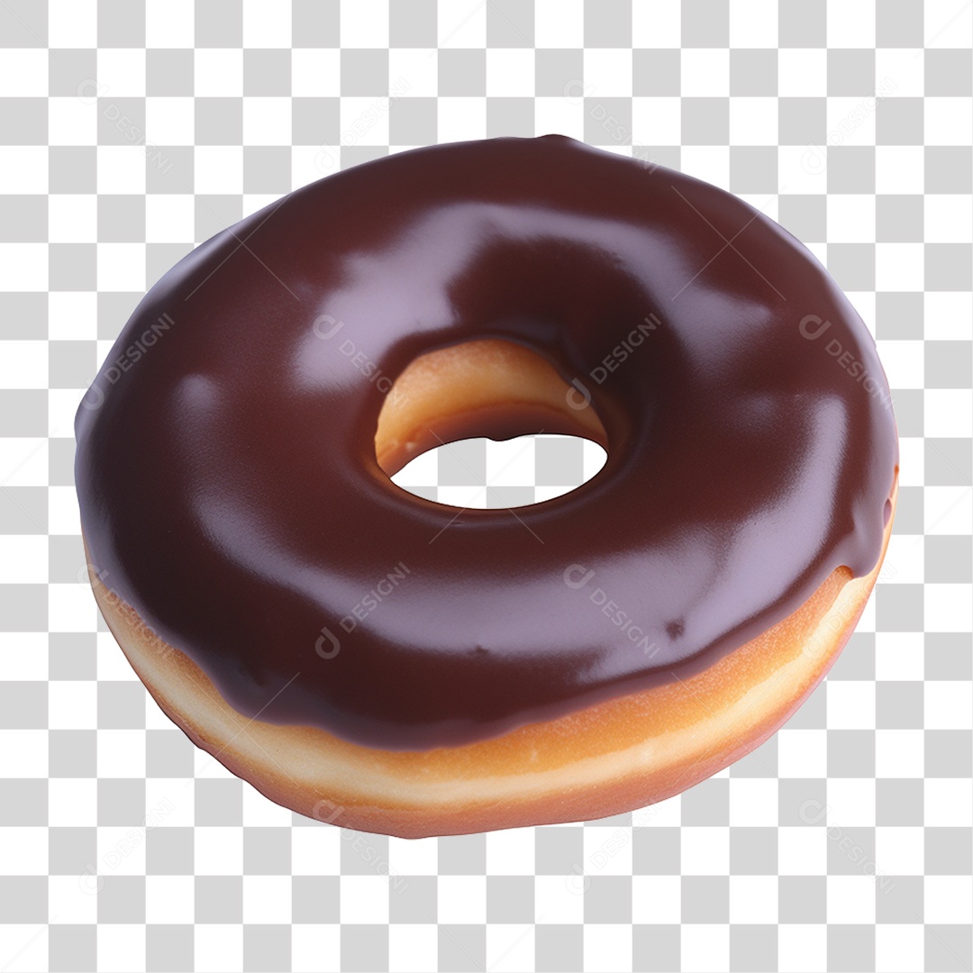 Rosca Donuts com Cobertura Doce PNG Transparente