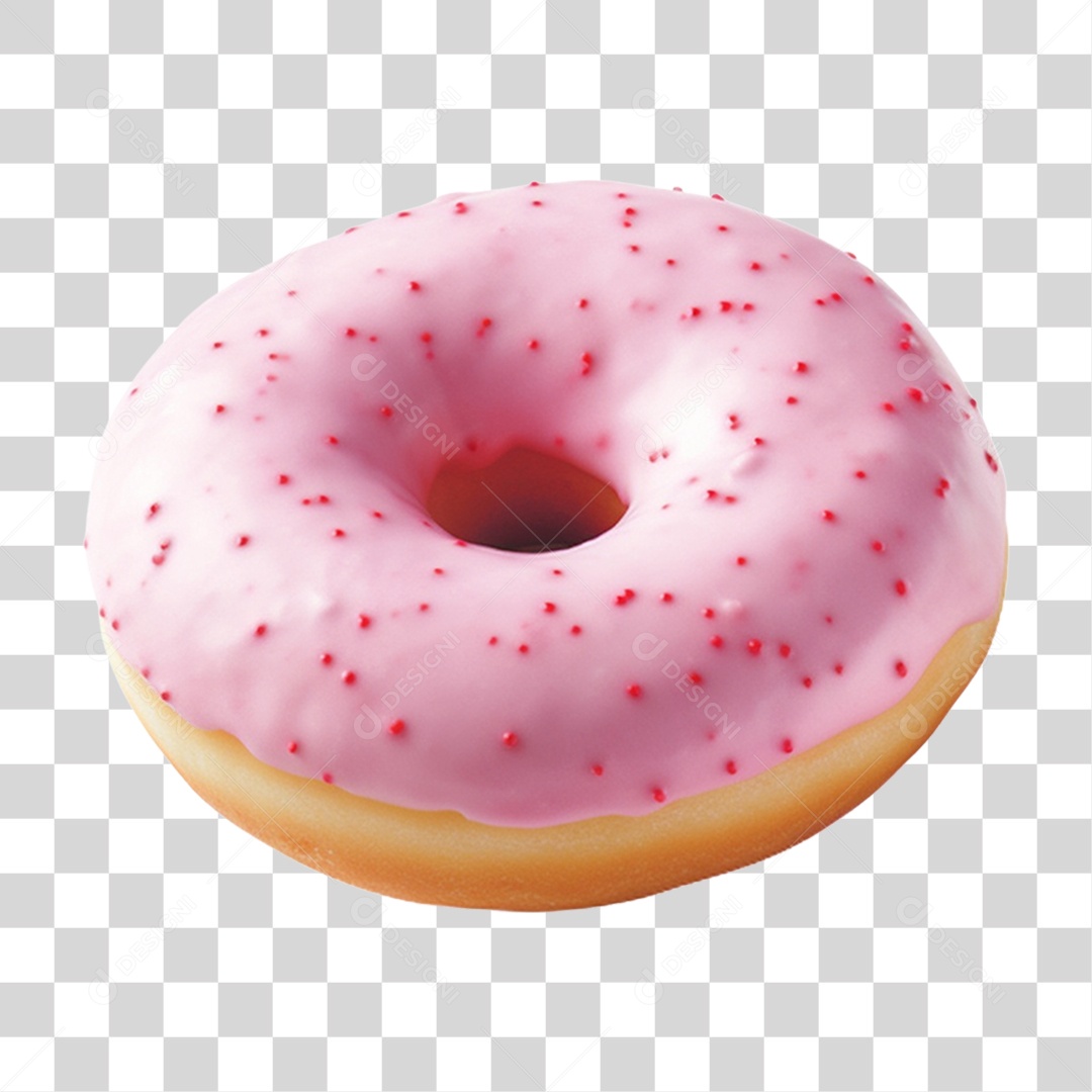 Rosca Donuts com Cobertura Doce PNG Transparente