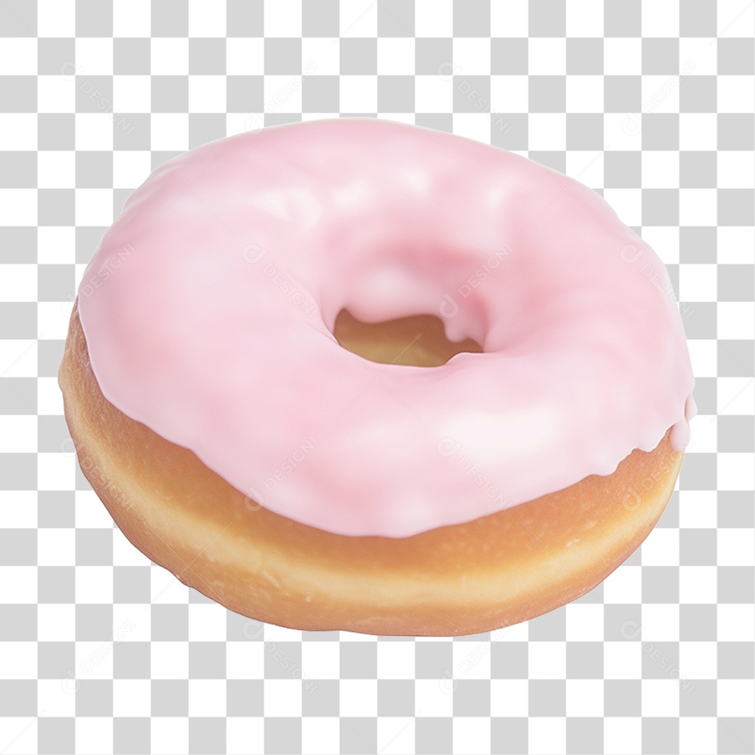 Rosca Donuts com Cobertura Doce PNG Transparente