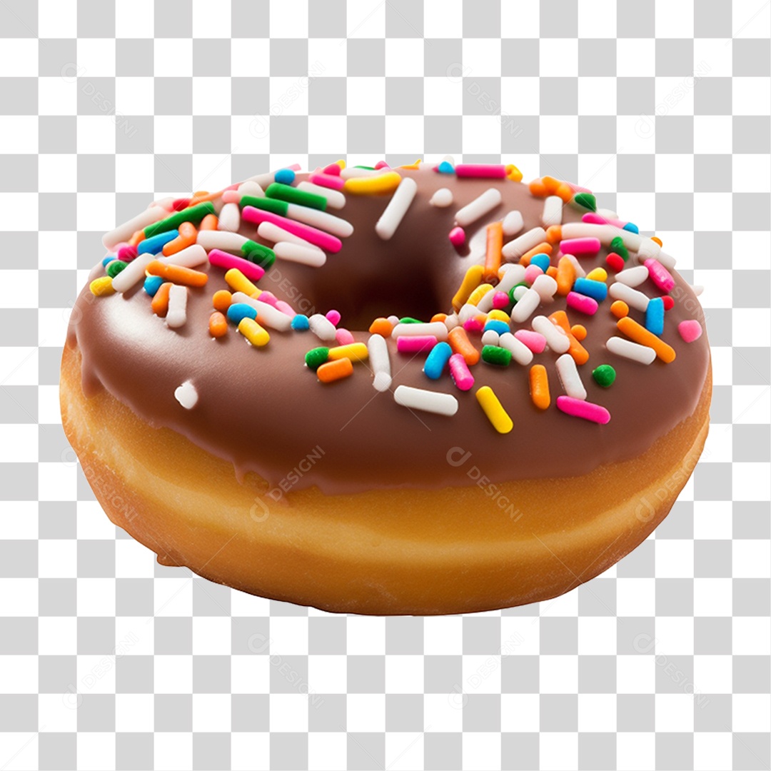 Rosca Donuts com Cobertura Doce PNG Transparente