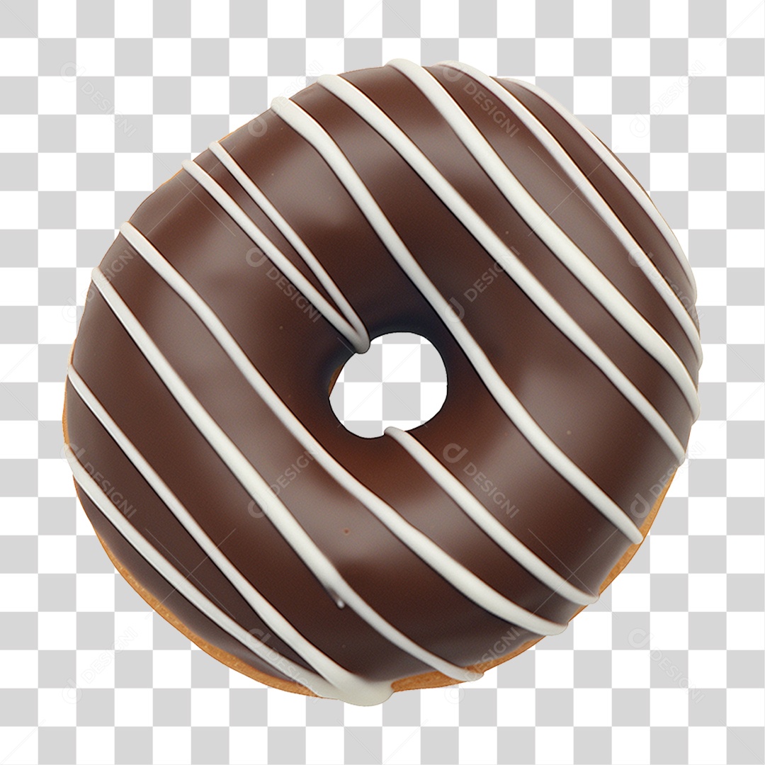 Rosca Donuts com Cobertura Doce PNG Transparente