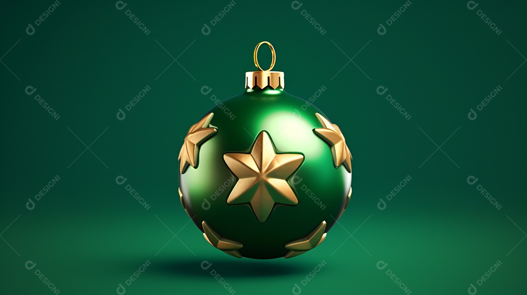 Elementos natalinos fundo verde