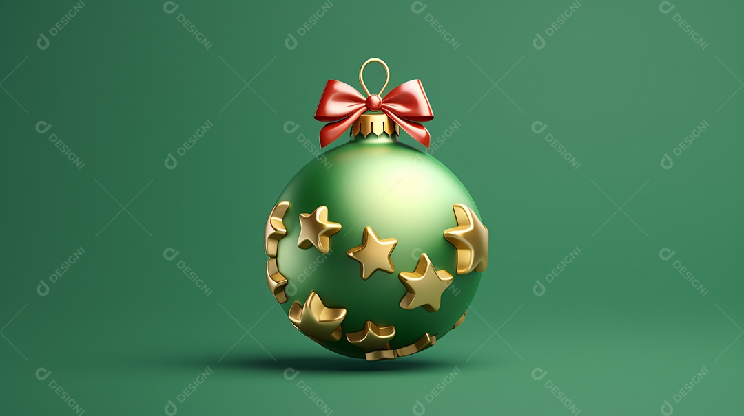 Elementos natalinos fundo verde