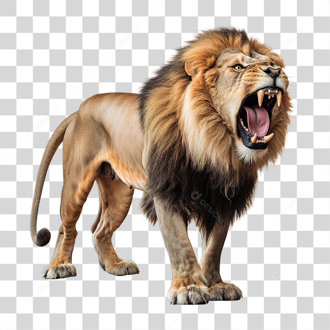 Leão Animal PNG Transparente