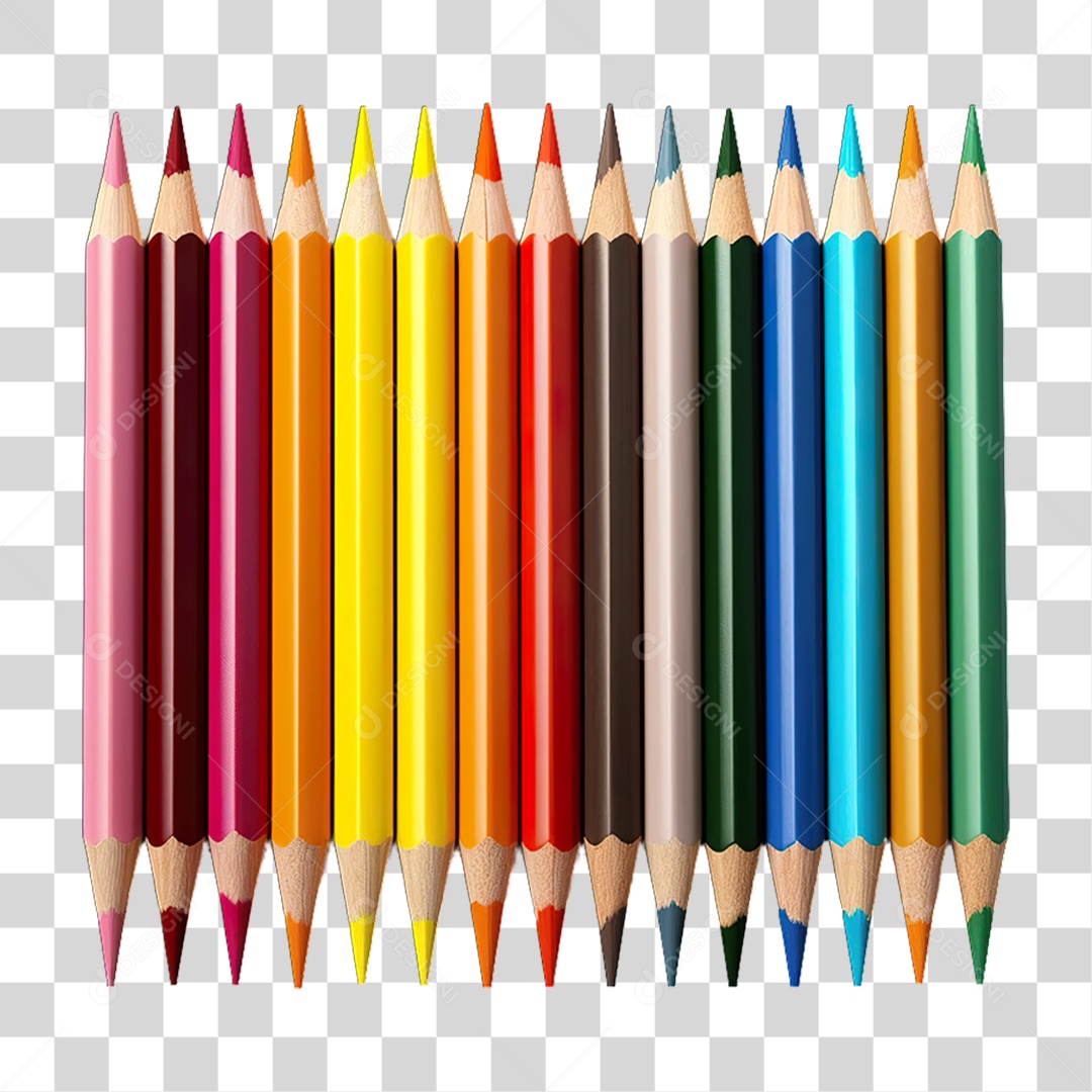 Lápis de Colorir PNG Transparente