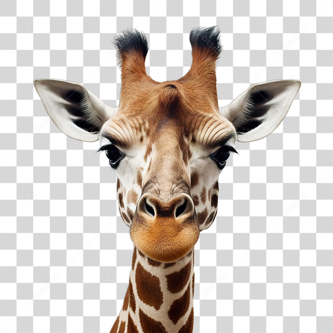 Girafa Animal Silvestre PNG Transparente