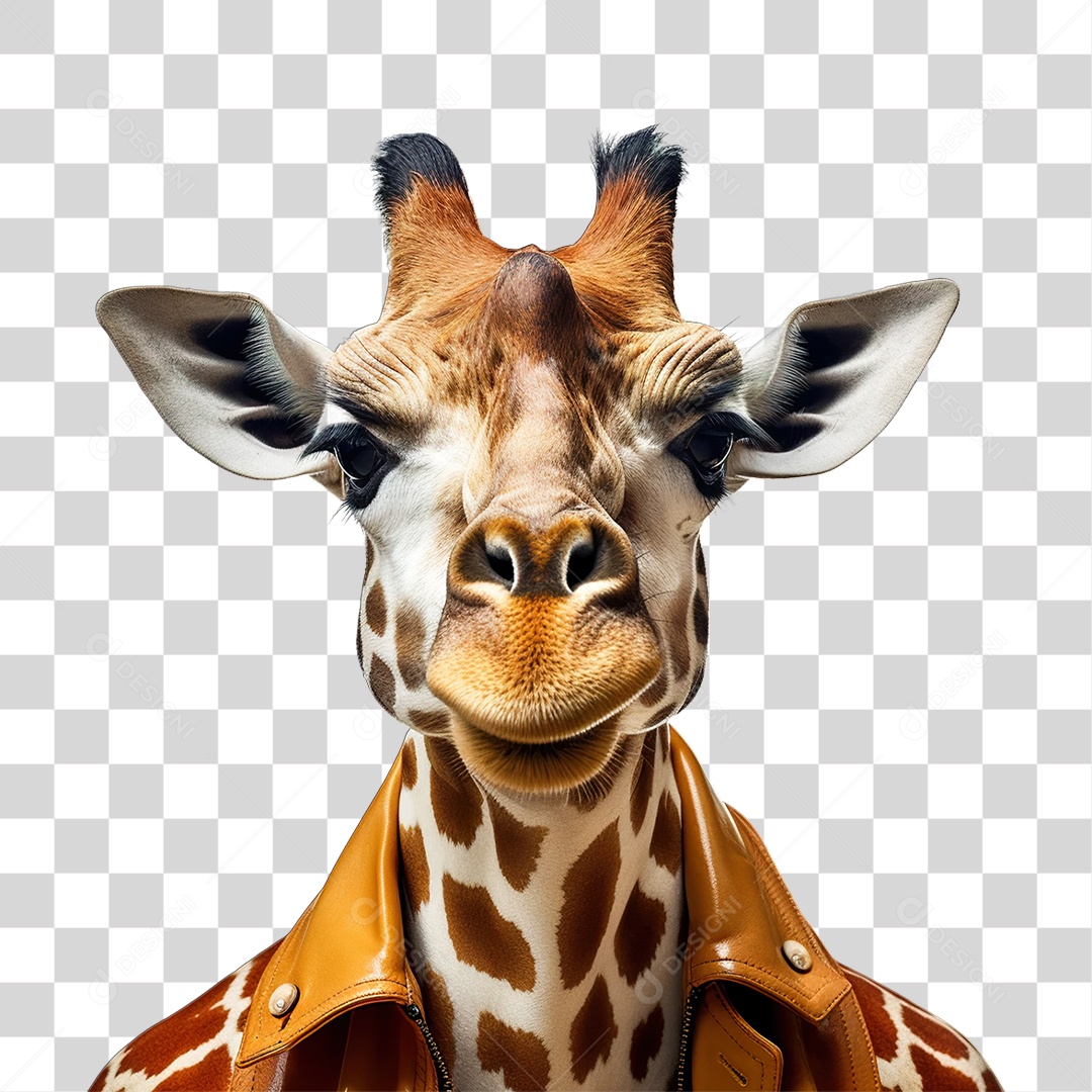 Girafa Animal Silvestre PNG Transparente