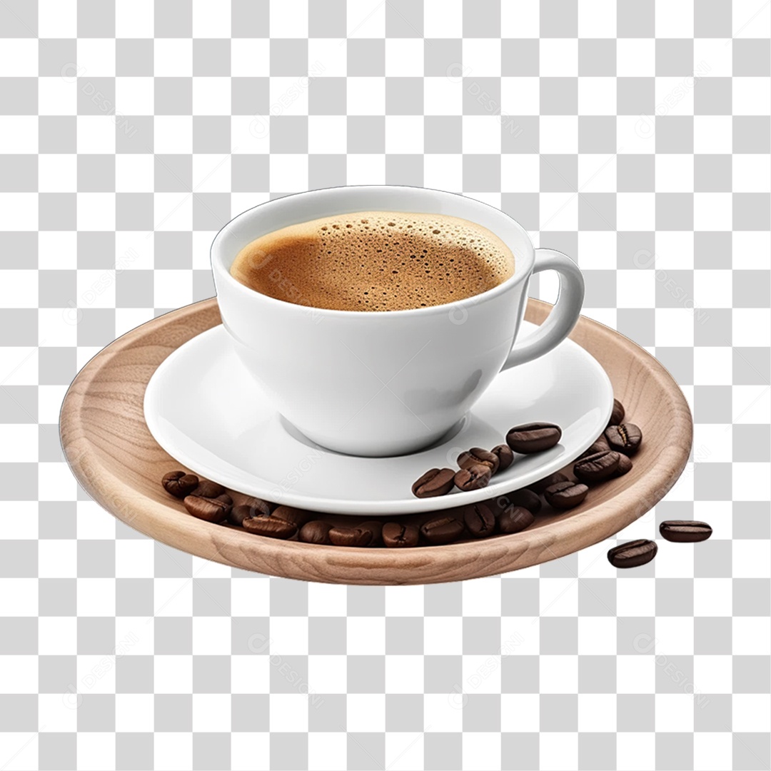 Xícara de Café Quente PNG Transparente